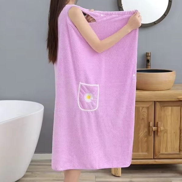 Kopalni plašč – brisača iz koralnega flisa, BATHROBE - Image 6